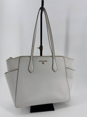Michael Kors White Leather Tote Purse