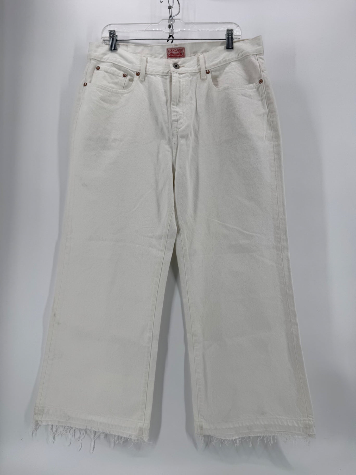 Sendero White Wide Leg Jeans