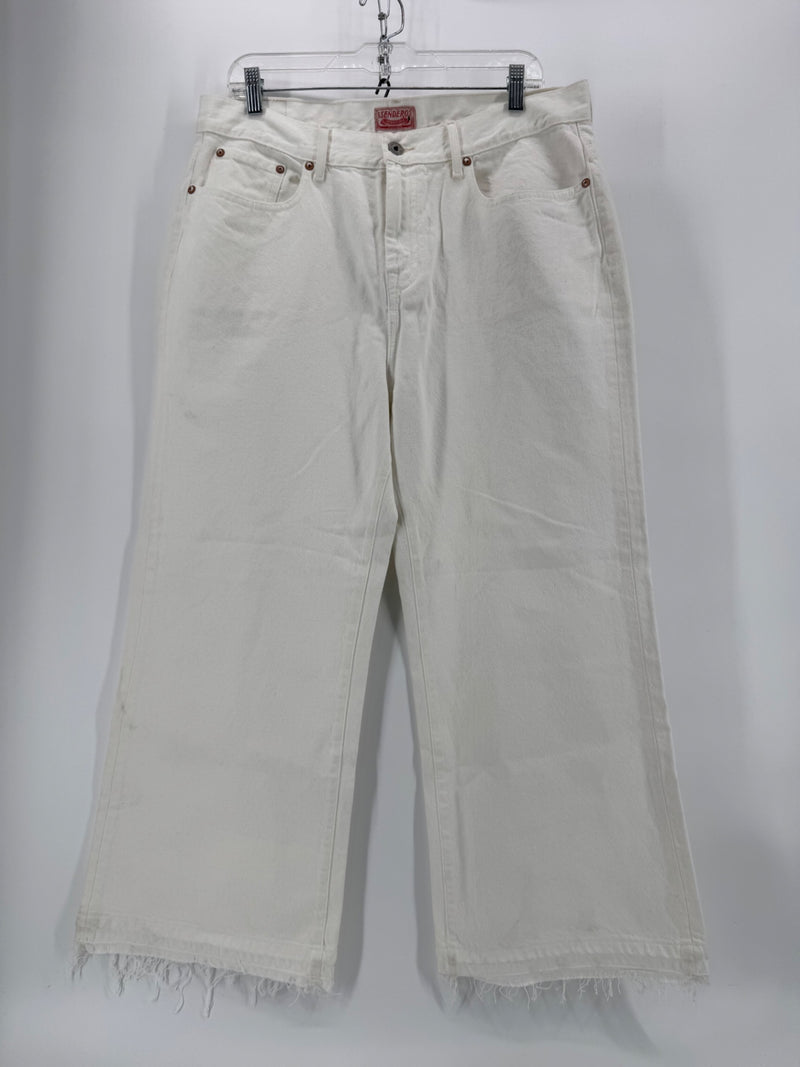 Sendero White Wide Leg Jeans