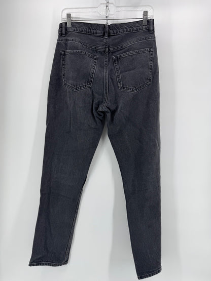 Reformation Straight Leg Black Jeans
