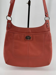 Coach Leather Coral/Peach Crossbody Purse