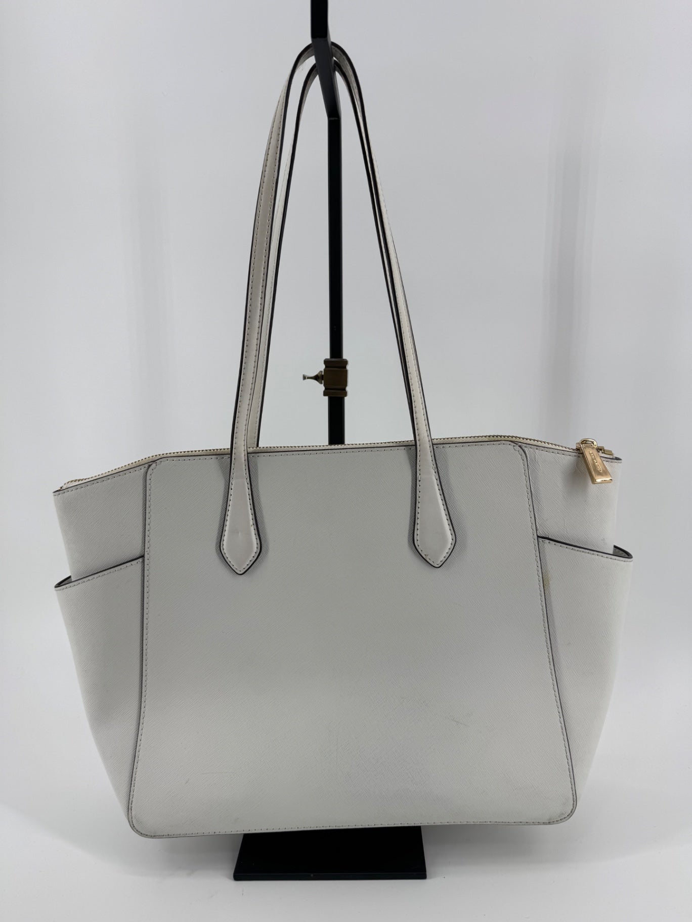 Michael Kors White Leather Tote Purse