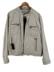 Wilsons Leather Motorcycle Jacket Cream Size Large