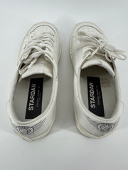 Golden Goose Stardan - White/White Leather Sneakers