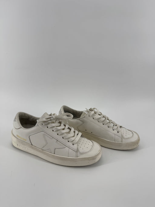 Golden Goose Stardan - White/White Leather Sneakers