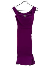 Chiara Boni Purple Side Ruffle Sleeveless Dress Size 40