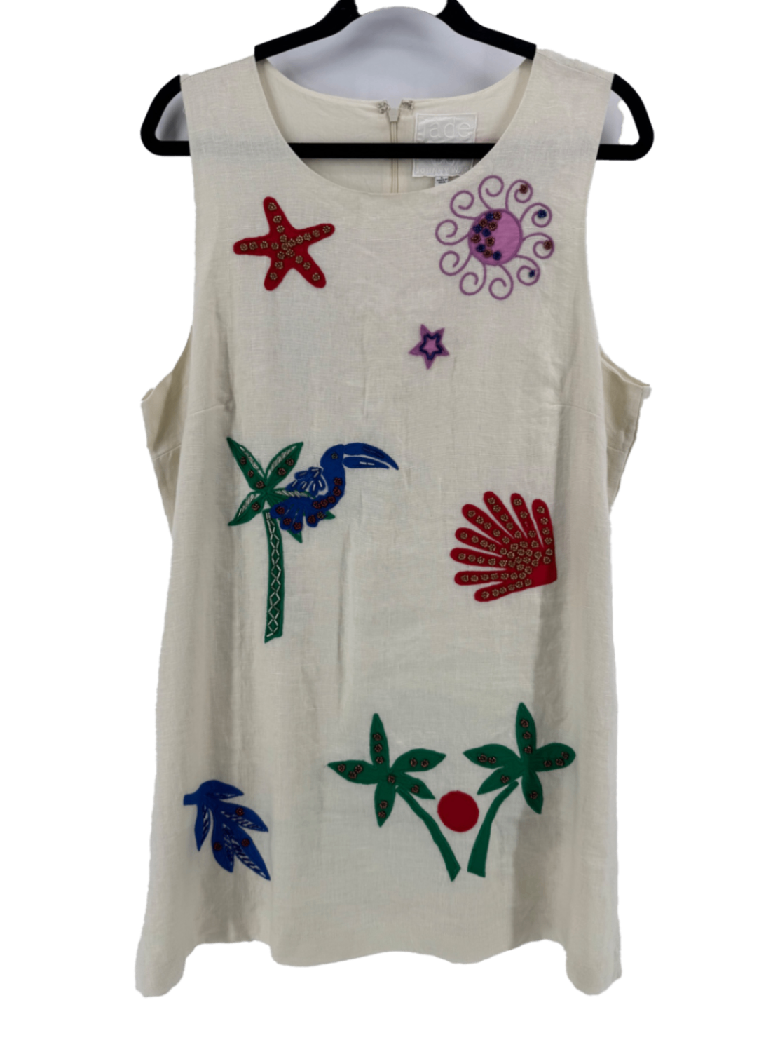 Johnny Was Linen Cassady Tank Top Size Large