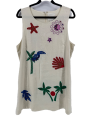 Johnny Was Linen Cassady Tank Top Size Large