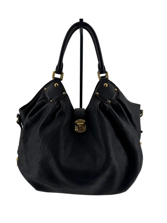 Louis Vuitton Mahina XL Black Leather Hobo Bag
