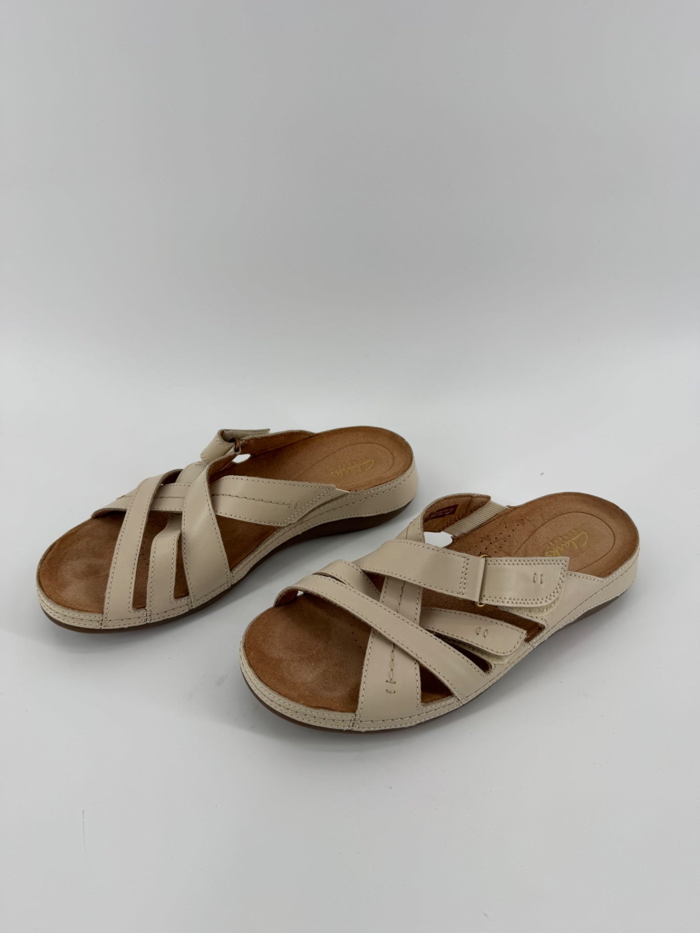 Clarks Beige Strap Sandals