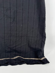 J.Jill Black Linen Embroidered Dress
