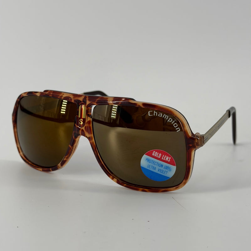 Champion New Old Stock 80s Tortoise Sunglasses