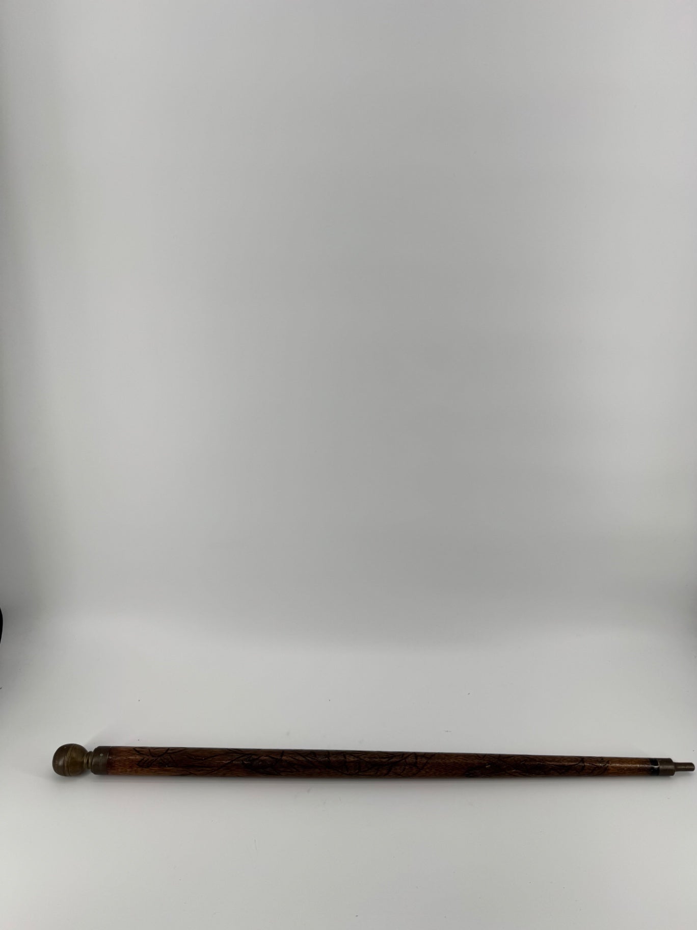 Unbranded Vintage Pool Stick Carved Wood