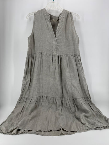 Bellambia Taupe Linen Dress