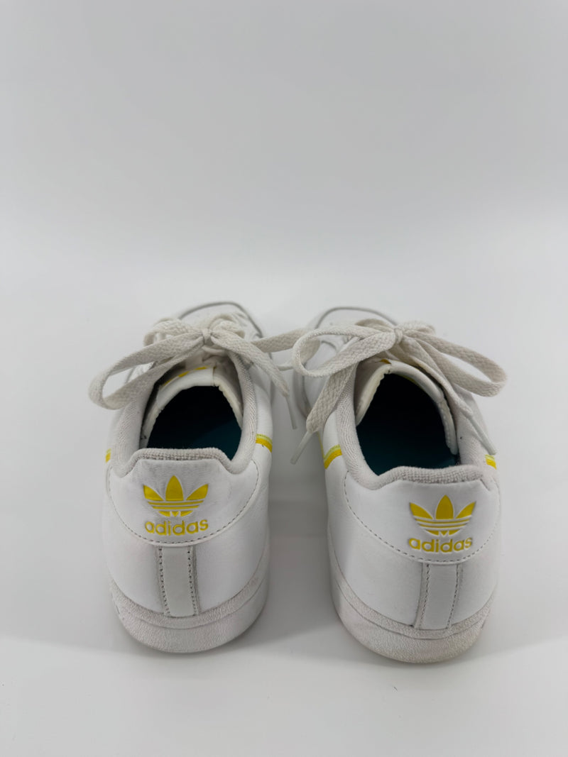 Adidas White/Yellow Sneakers