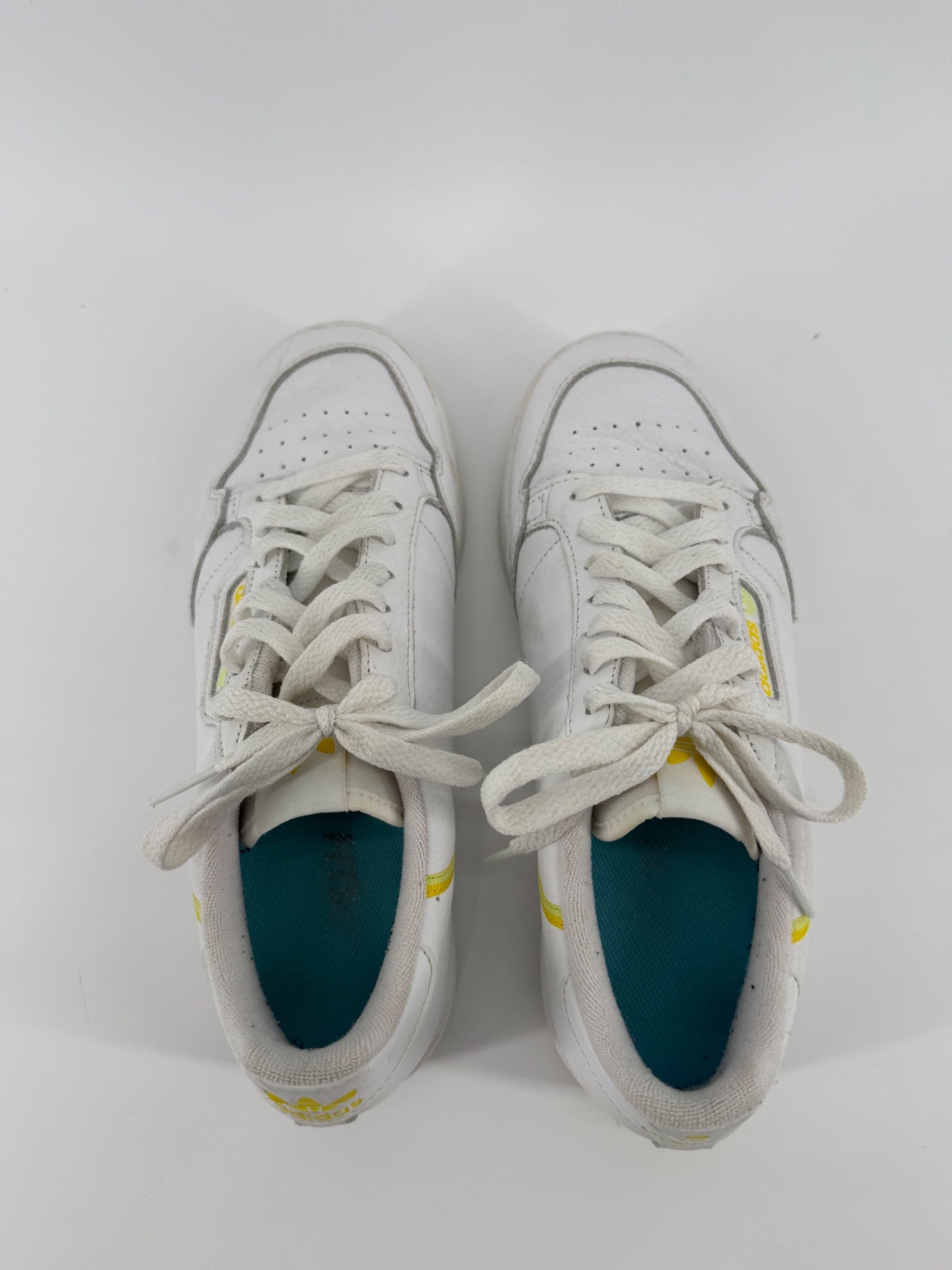 Adidas White/Yellow Sneakers