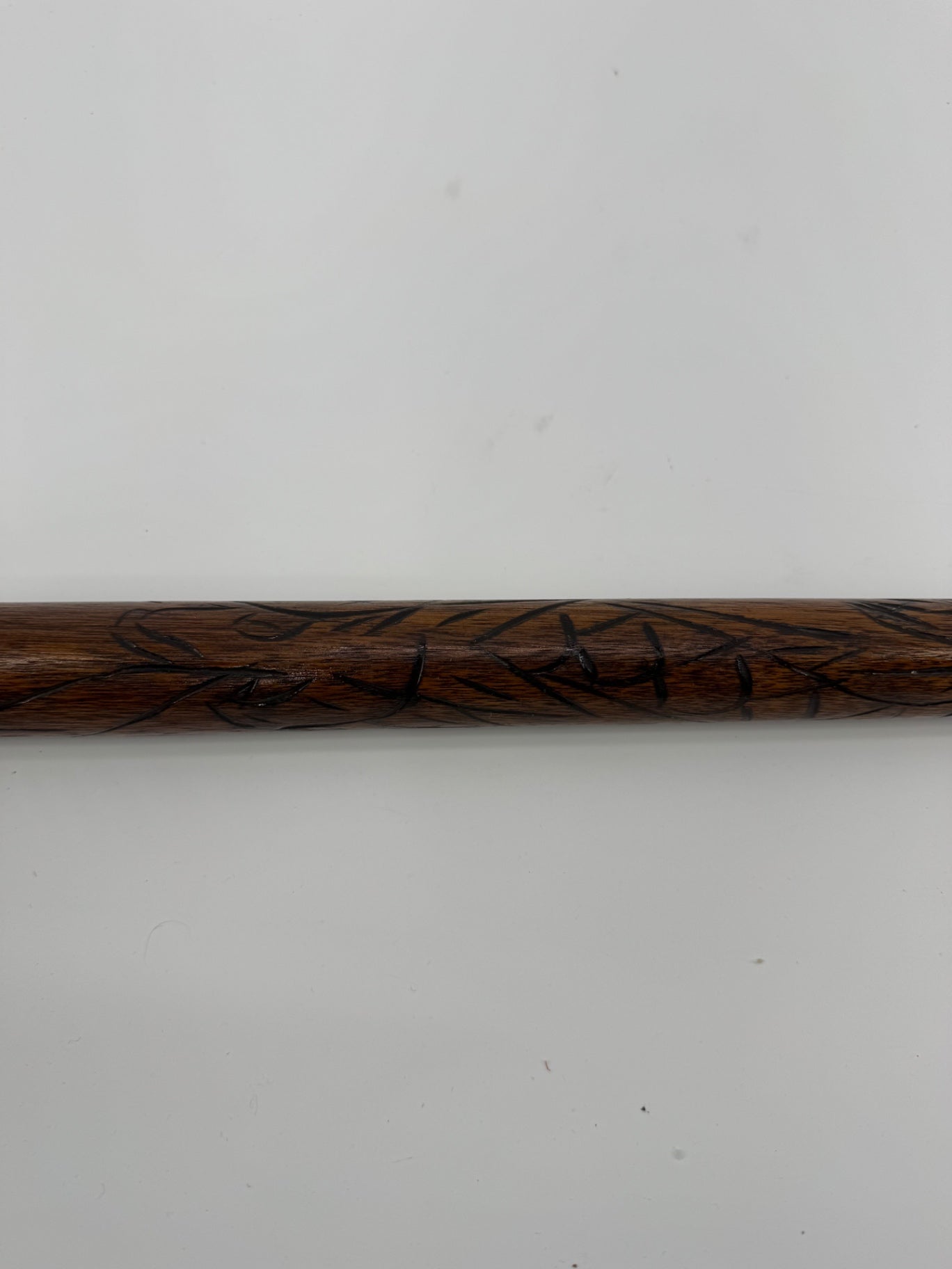 Unbranded Vintage Pool Stick Carved Wood