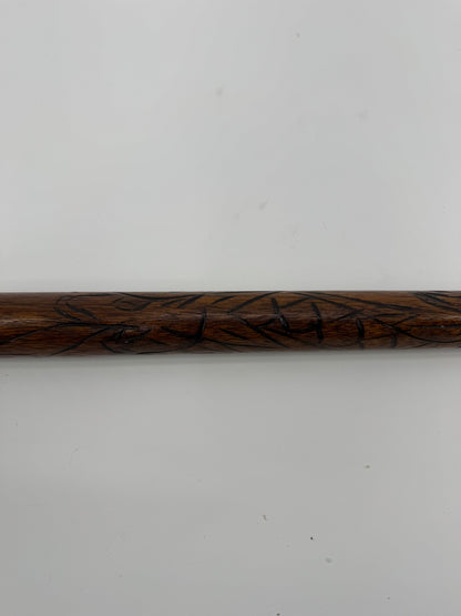 Unbranded Vintage Pool Stick Carved Wood