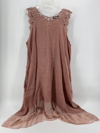 M Pink Sleeveless Dress