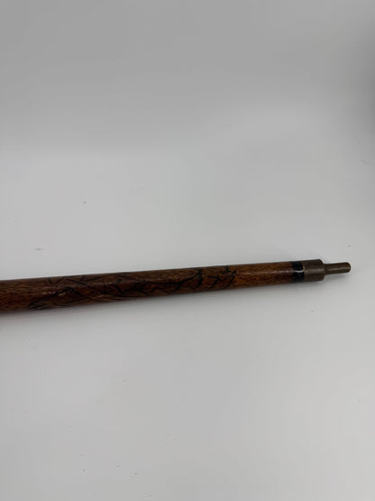 Unbranded Vintage Pool Stick Carved Wood