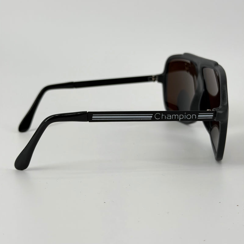 Champion New Old Stock 80s Black Sunglasses