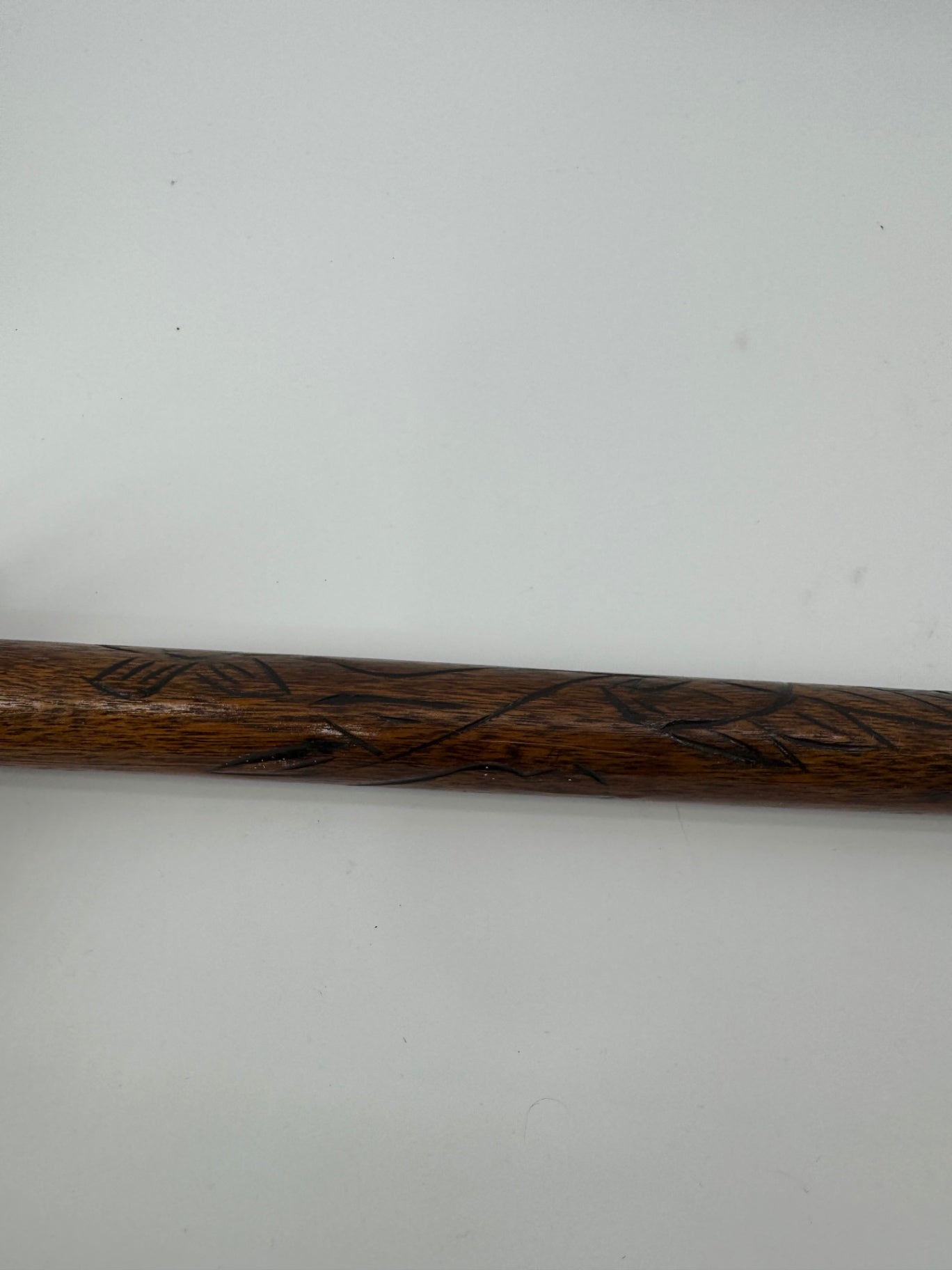 Unbranded Vintage Pool Stick Carved Wood