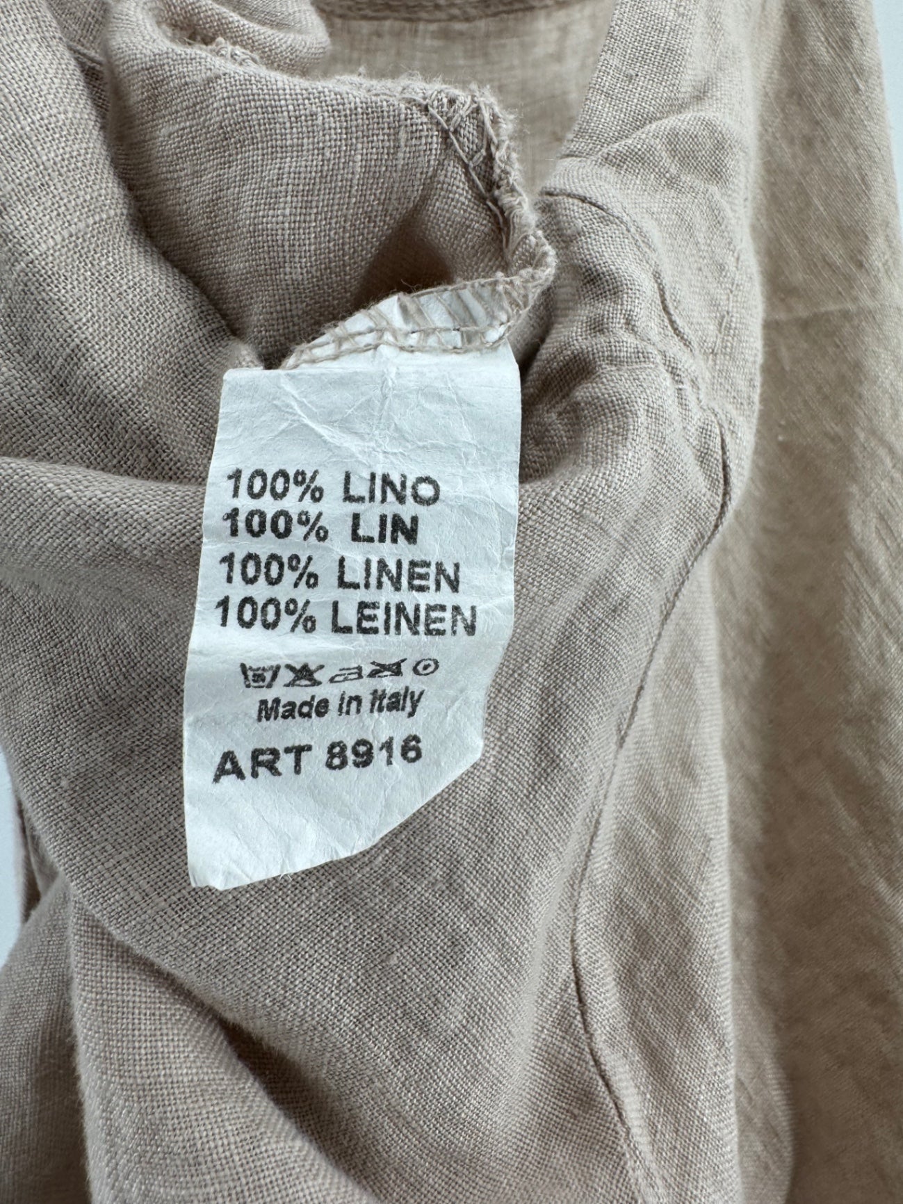Unbranded Brown Linen Jumpsuit