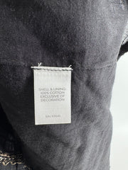 J.Jill Black Linen Embroidered Dress