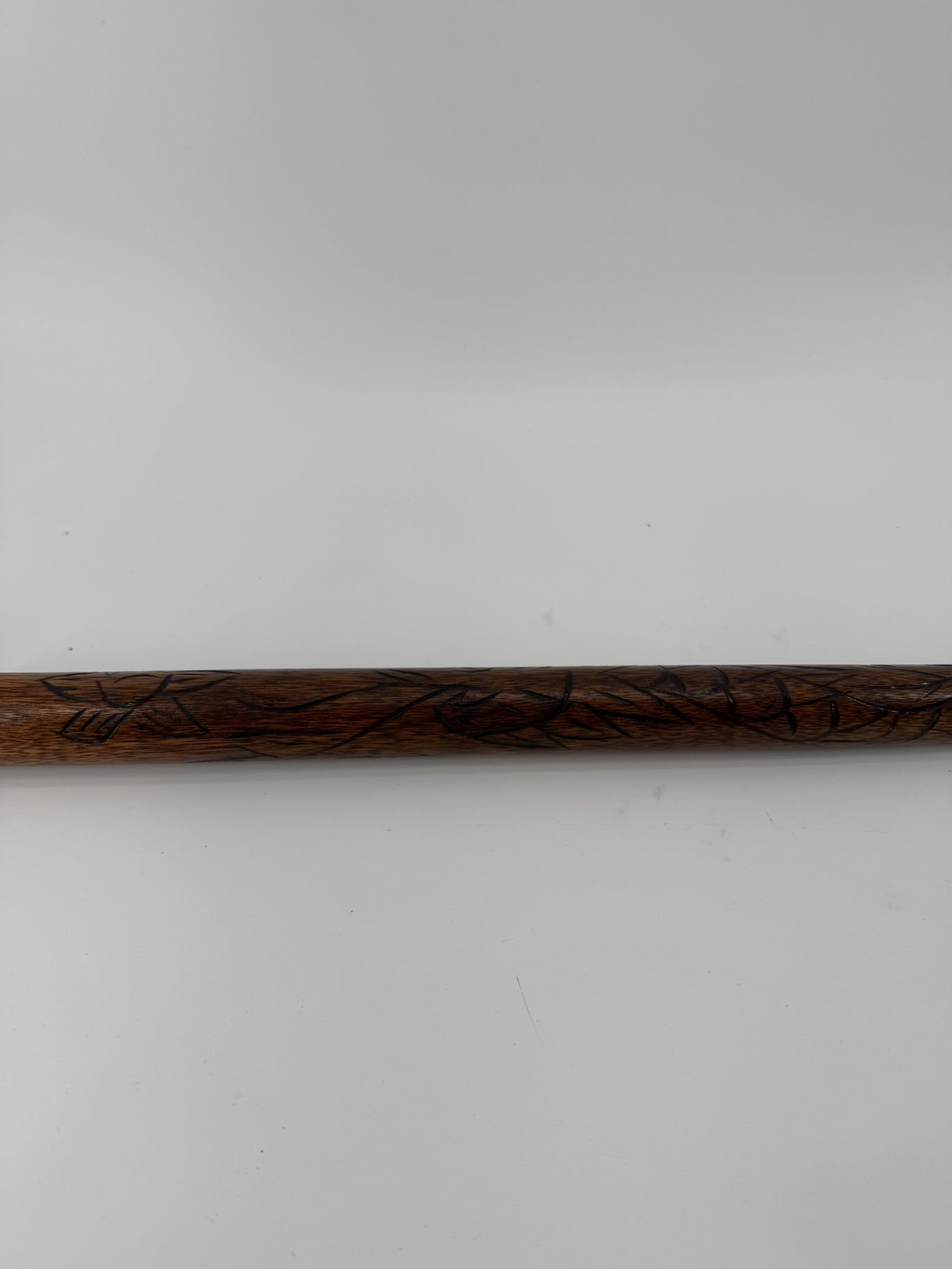 Unbranded Vintage Pool Stick Carved Wood