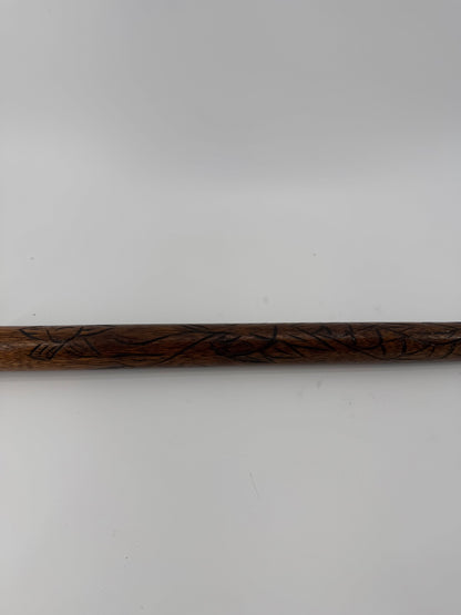 Unbranded Vintage Pool Stick Carved Wood