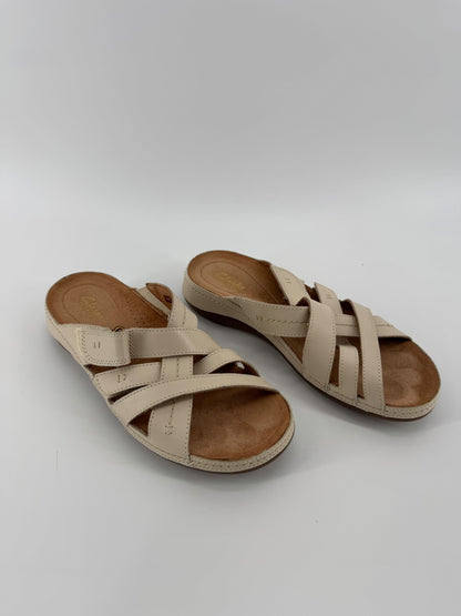 Clarks Beige Strap Sandals