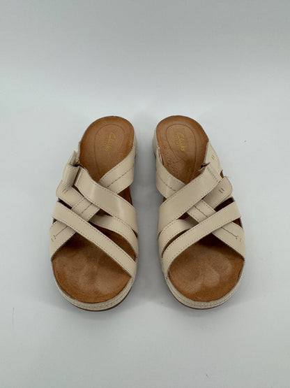 Clarks Beige Strap Sandals