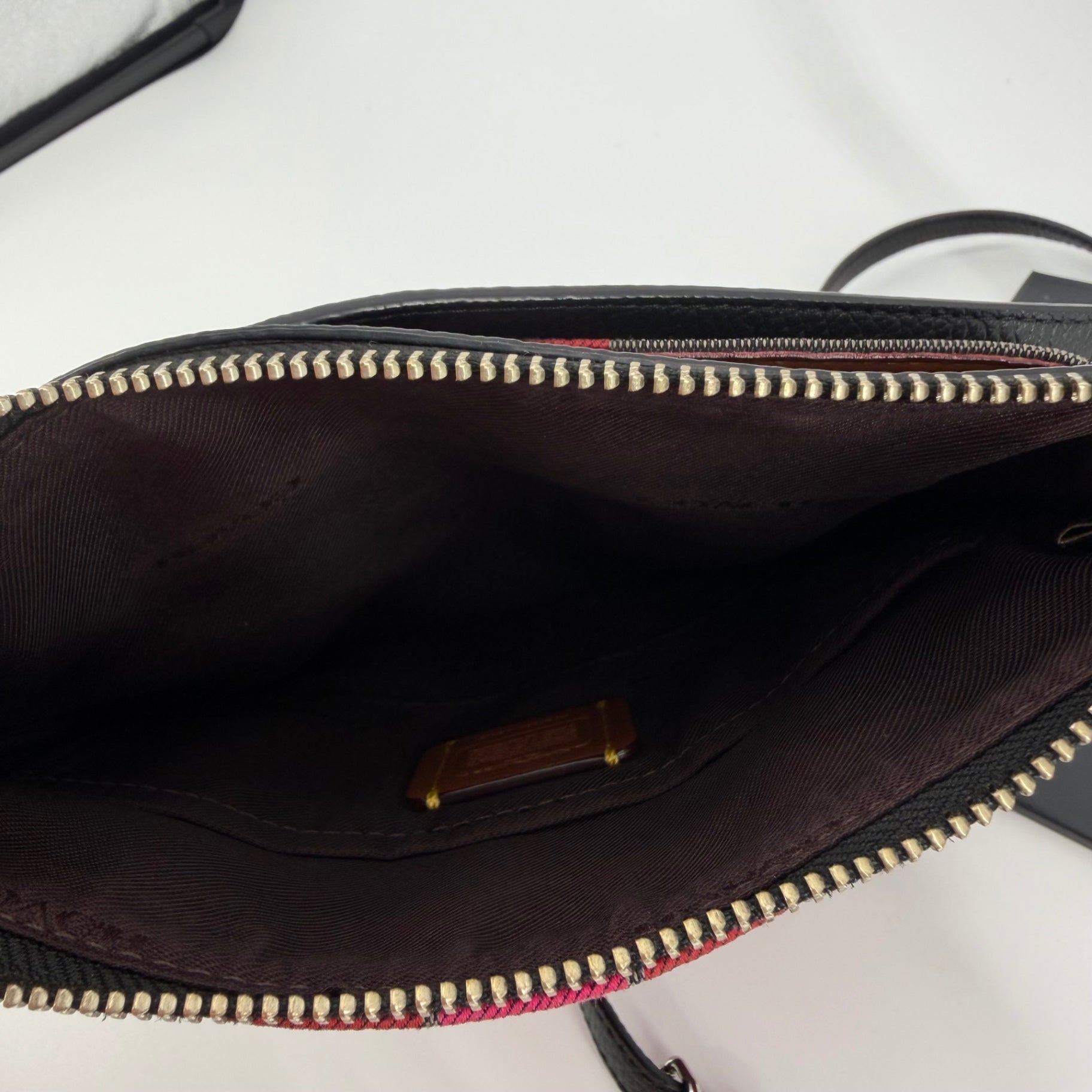 Coach Canvas Striped Crossbody