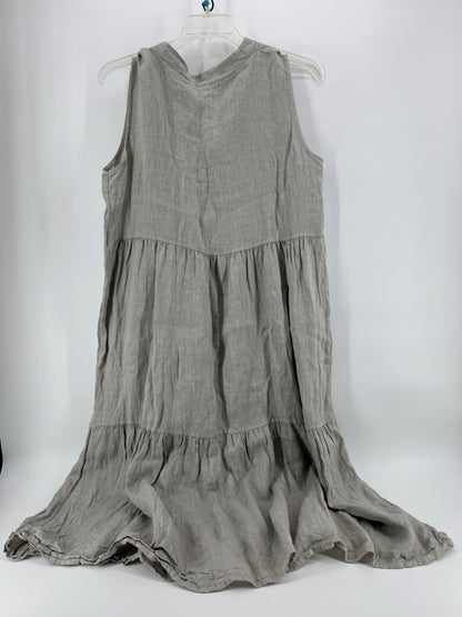 Bellambia Taupe Linen Dress