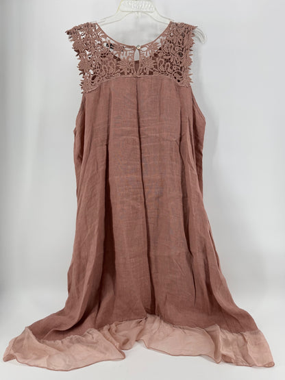 M Pink Sleeveless Dress