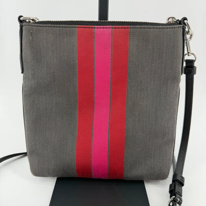 Coach Canvas Striped Crossbody