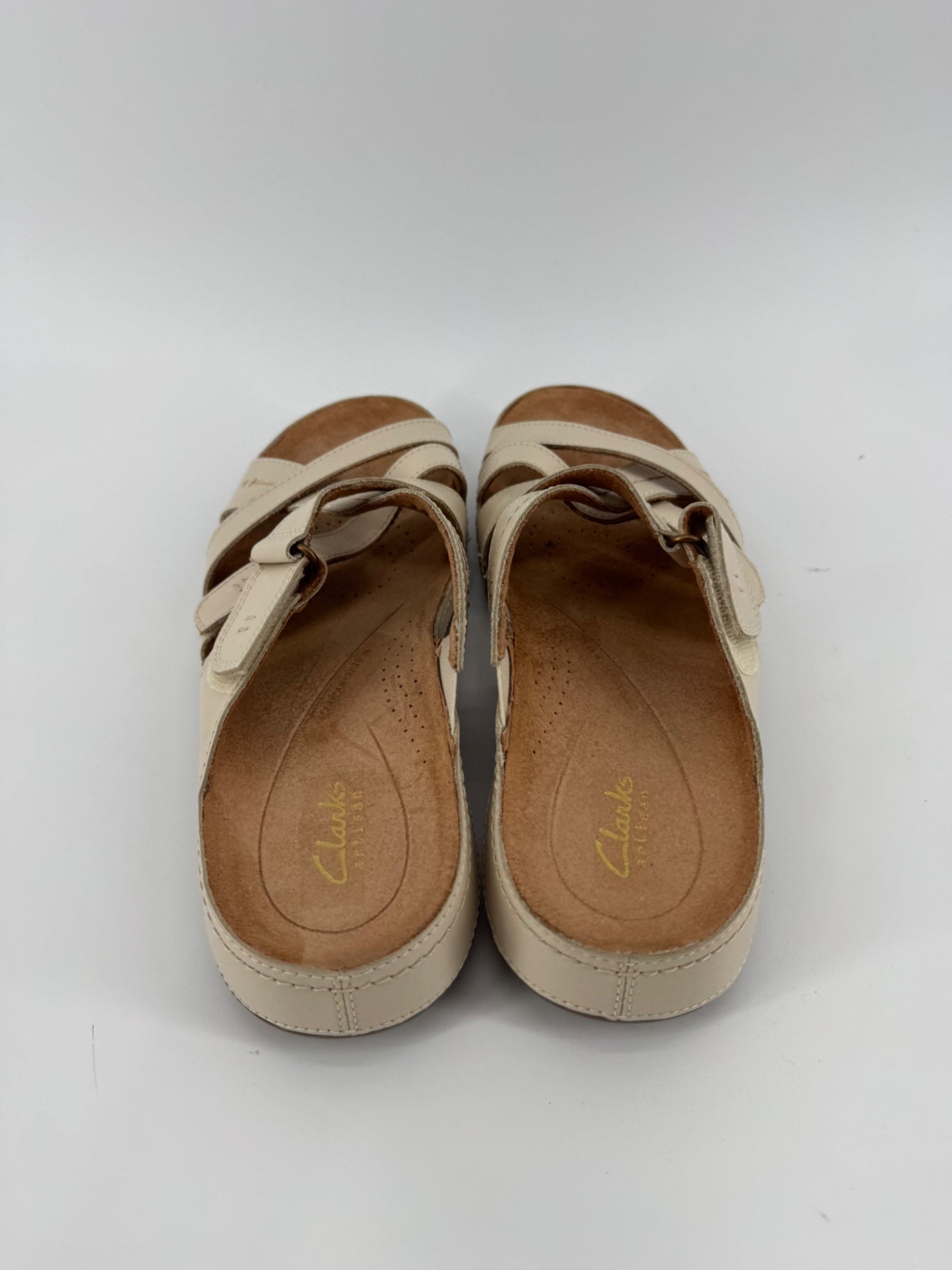 Clarks Beige Strap Sandals