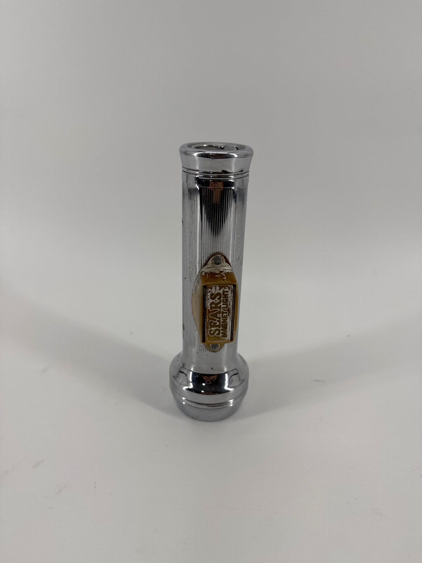 Vintage Sears Silver Magnetic Flashlight