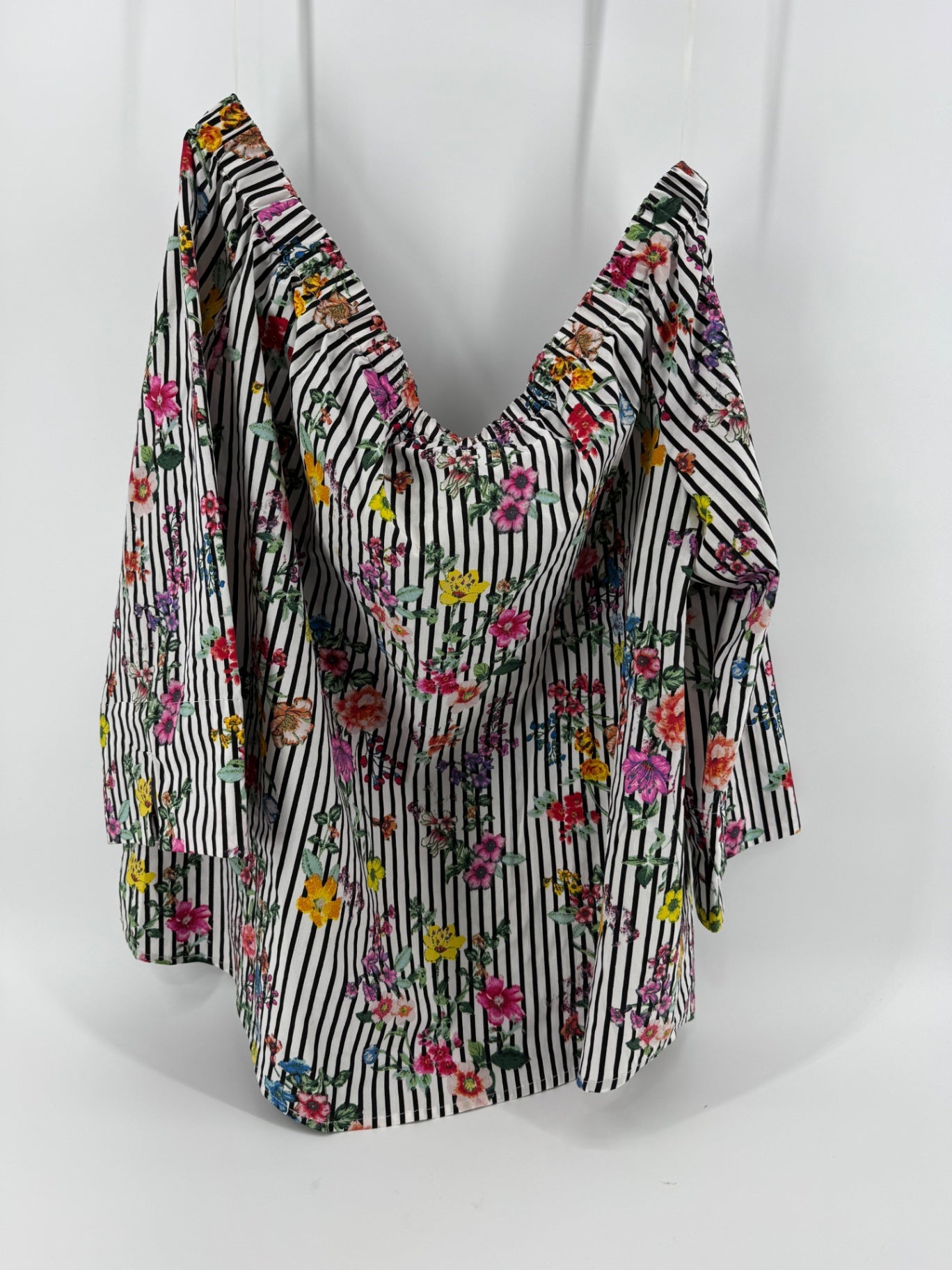 Zac & Rachel Striped Floral Shirt
