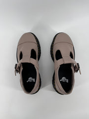 Dr. Martens Taupe Mary Jane Platforms