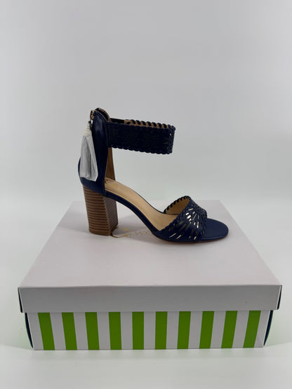 C. Wonder Navy Strap Heel