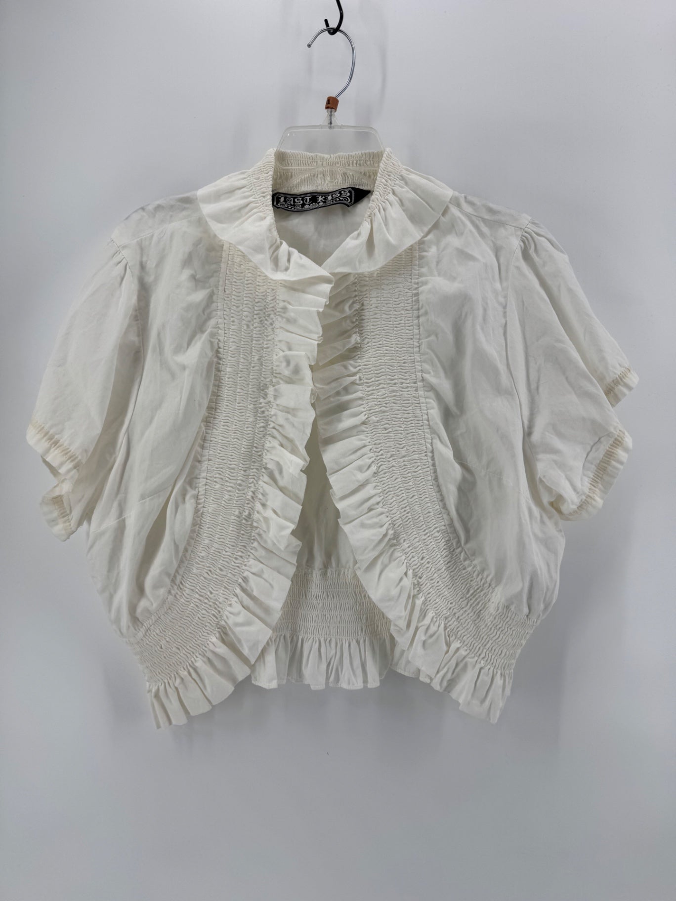 Last Kiss White Ruffle Jacket