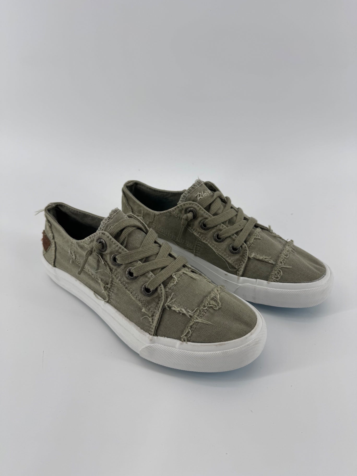 Blowfish Malibu Green Canvas Lace Up Shoes