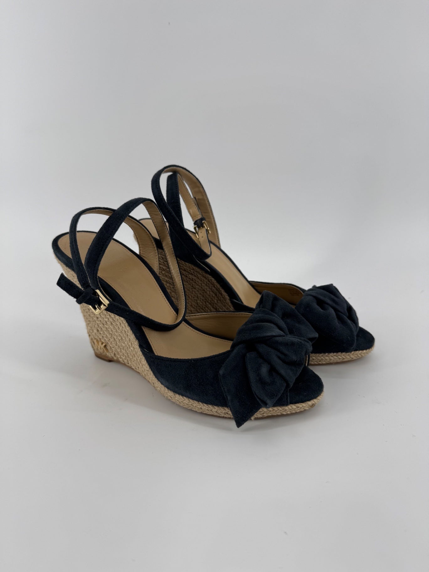 Michael Kors Navy Suede Heeled Wedges