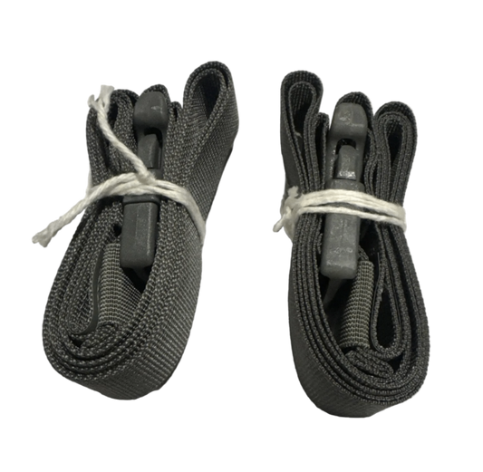 SET OF 2 MILITARY MOLLE II Lashing Straps, Pack Tie Down Cargo Strap 65”L, NOS