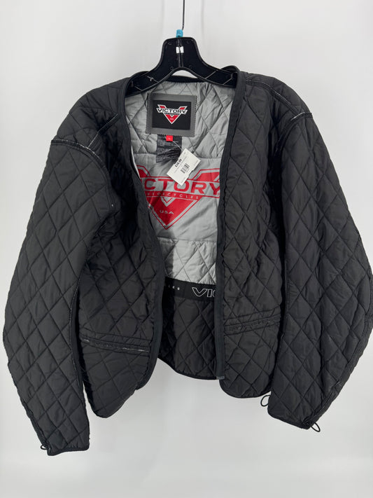 Victory Black Motorcycle Jacket Liner Size XL 