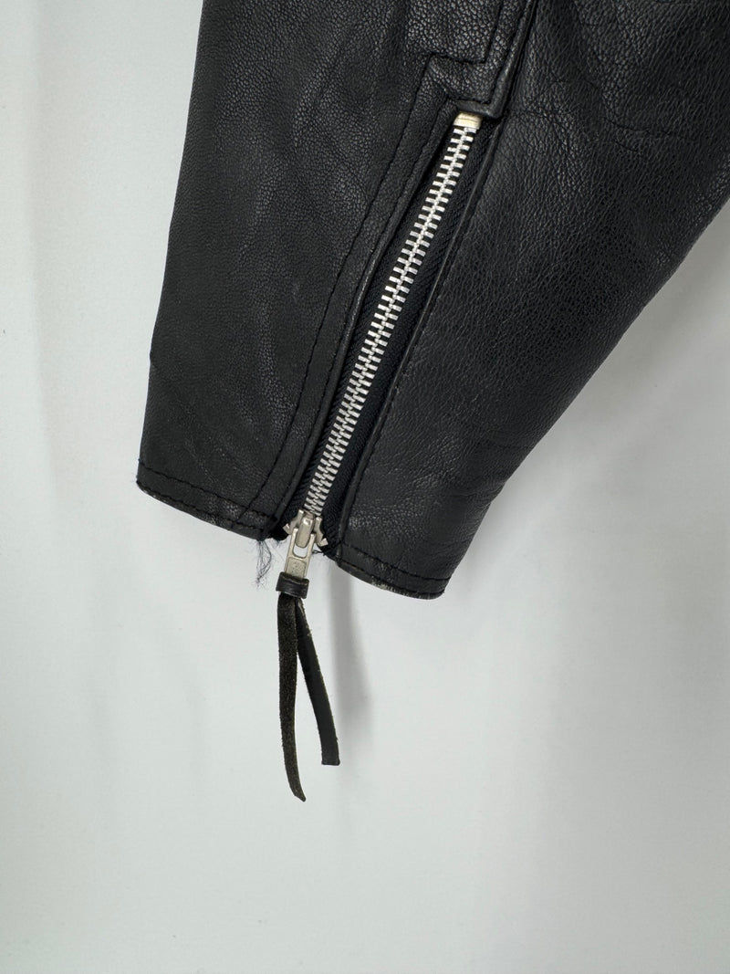 Vintage Wilsons Leather Motorcycle Jacket Size Medium