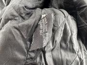 Vintage UNIK Black Leather Motorcycle Jacket Size 60