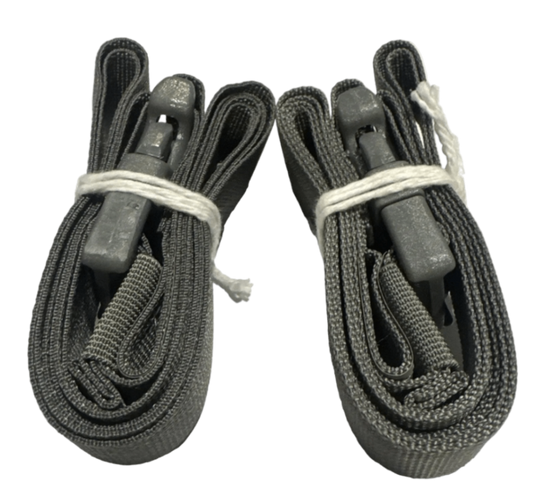 SET OF 2 MILITARY MOLLE II Lashing Straps, Pack Tie Down Cargo Strap 65”L, NOS