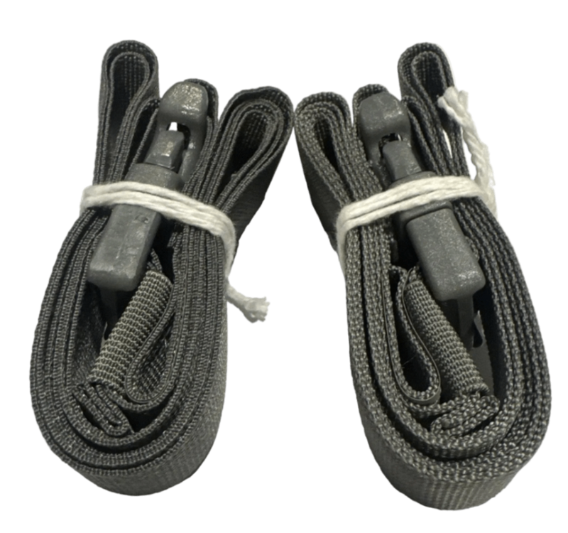SET OF 2 MILITARY MOLLE II Lashing Straps, Pack Tie Down Cargo Strap 65”L, NOS